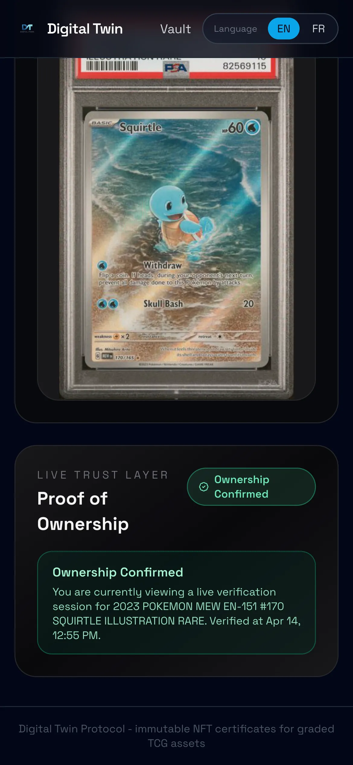 Buyer receives reserved title notification